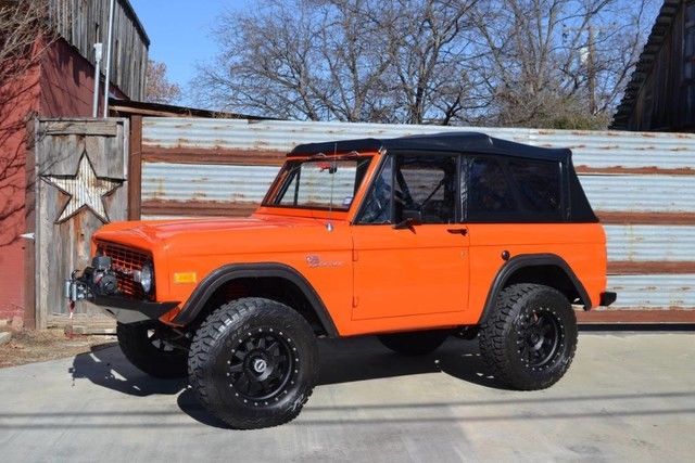 1975 Orange Ford Bronco SUV