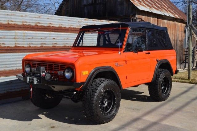1975 Orange Ford Bronco SUV