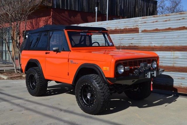 1975 Orange Ford Bronco SUV