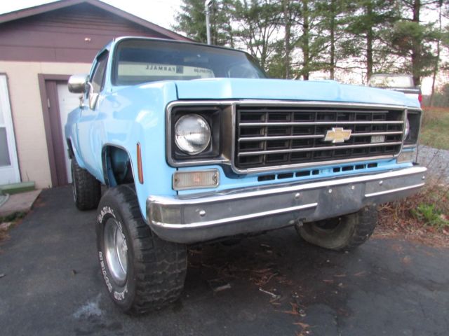 1975 Blue Chevrolet C/K Pickup 1500 Standard Cab Pickup