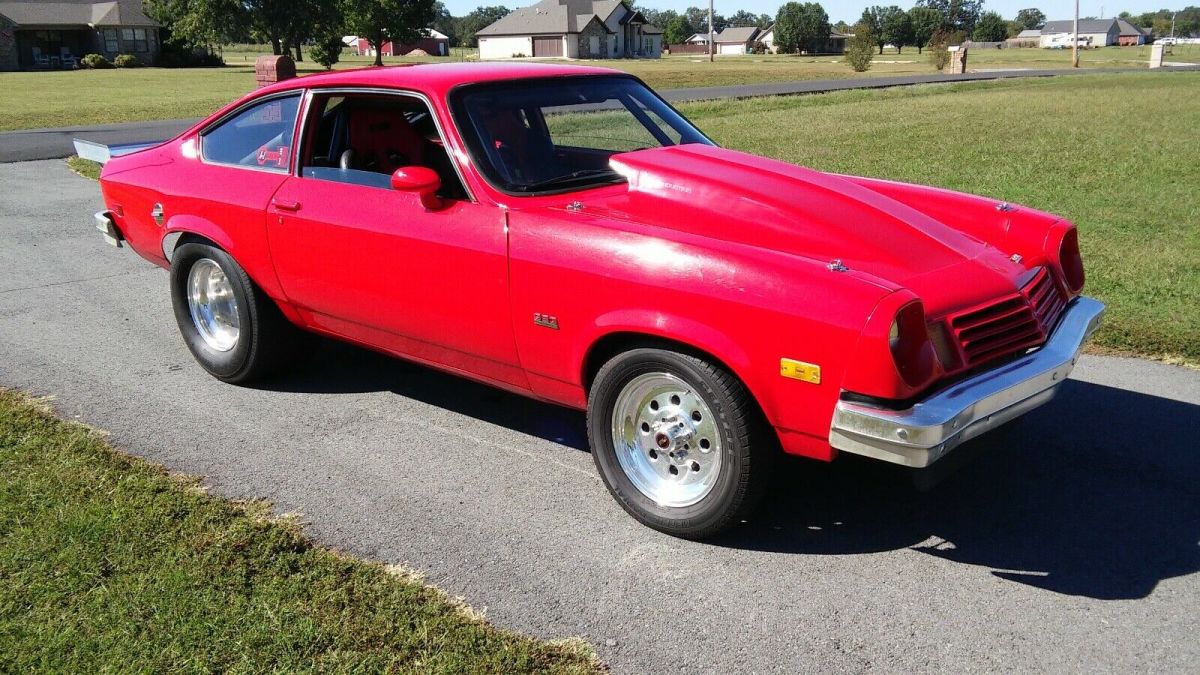 1975 Red Chevrolet Vega Hatchback