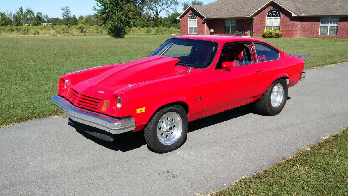 1975 Red Chevrolet Vega Hatchback