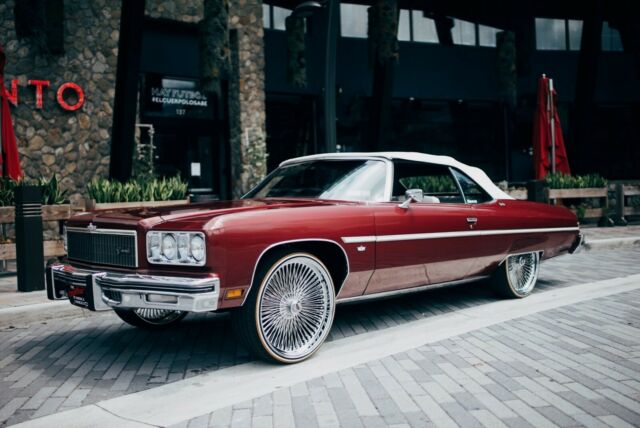 1975 DARK RED Chevrolet Caprice Convertible