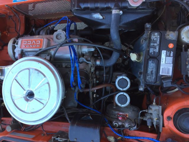 1975 Orange Honda Civic Hatchback