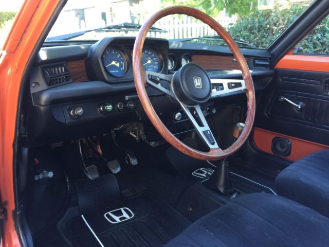1975 Orange Honda Civic Hatchback