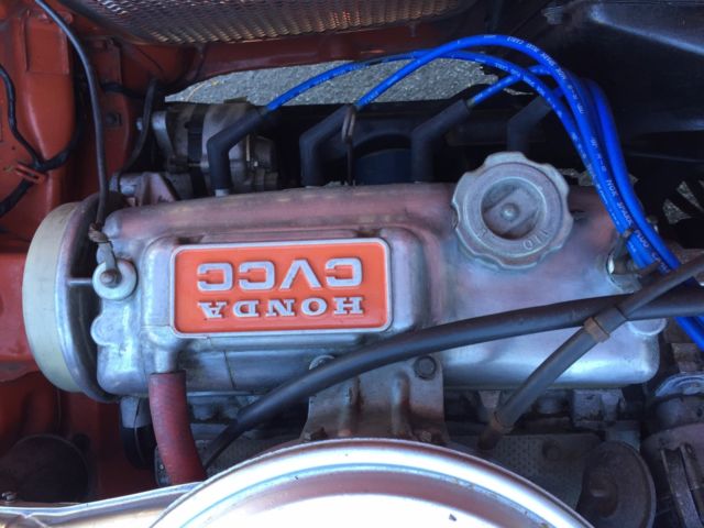 1975 Orange Honda Civic Hatchback