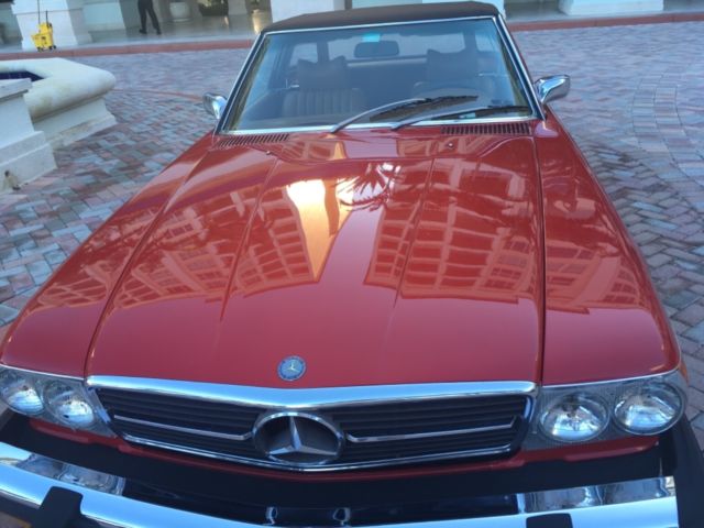 1975 Red Mercedes-Benz SL-Class Convertible