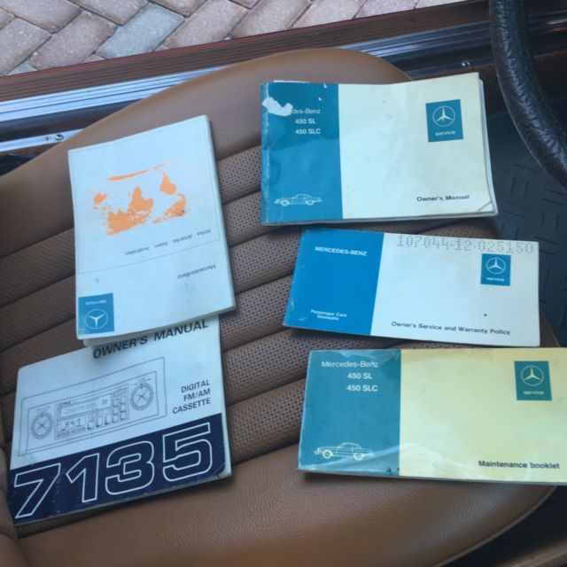 1975 Red Mercedes-Benz SL-Class Convertible