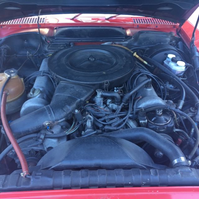 1975 Red Mercedes-Benz SL-Class Convertible