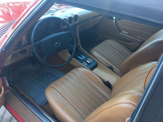 1975 Red Mercedes-Benz SL-Class Convertible