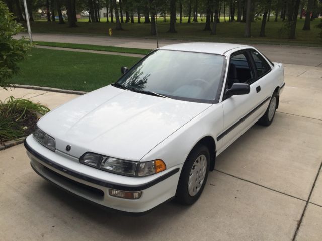 1993 White Acura Integra Hatchback