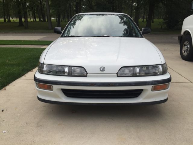 1993 White Acura Integra Hatchback