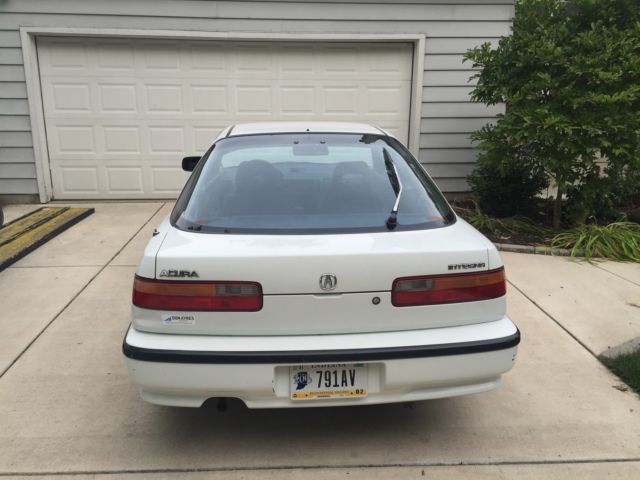 1993 White Acura Integra Hatchback