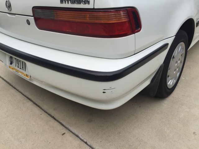 1993 White Acura Integra Hatchback