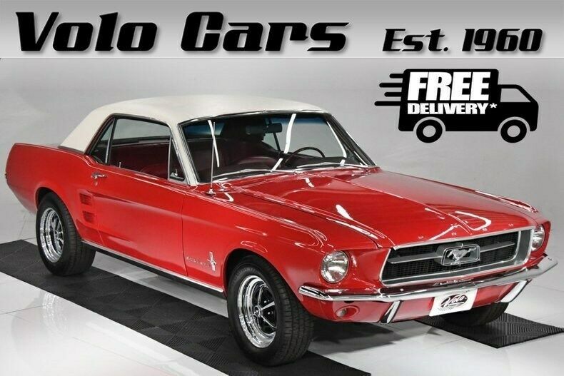 1967 Red Ford Mustang Hardtop