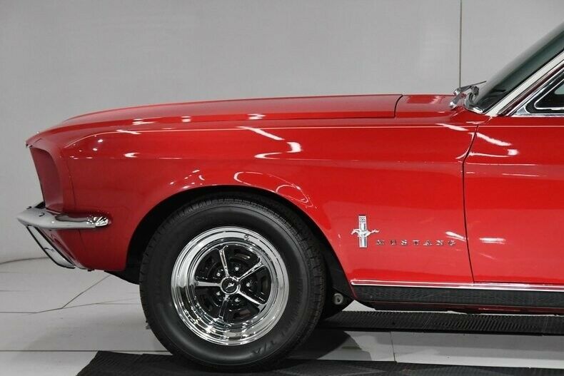 1967 Red Ford Mustang Hardtop