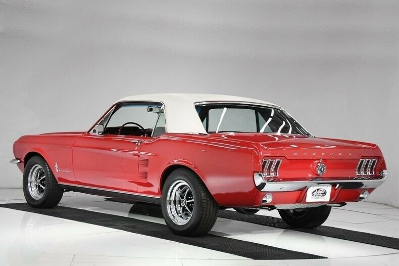 1967 Red Ford Mustang Hardtop