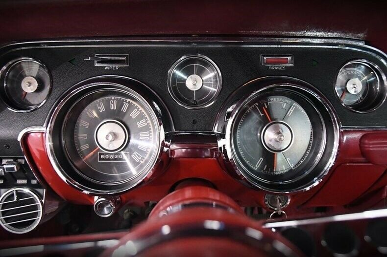 1967 Red Ford Mustang Hardtop