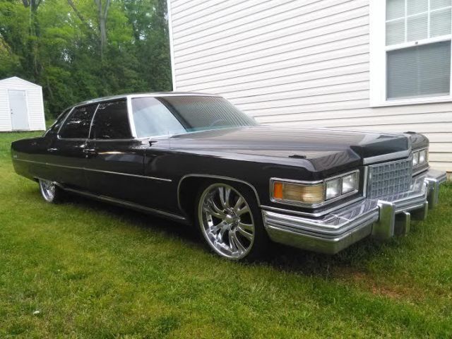 1976 Black Cadillac DeVille Sedan