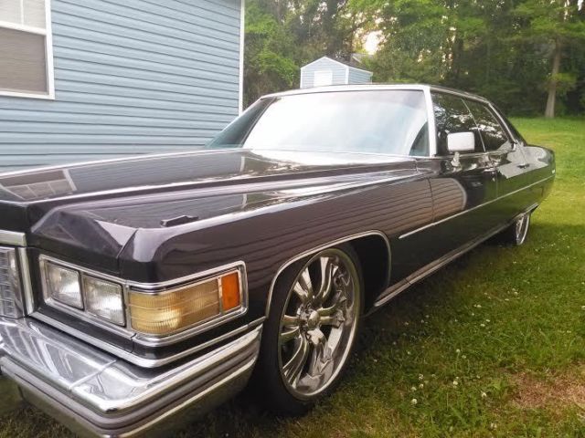 1976 Black Cadillac DeVille Sedan