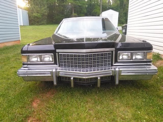 1976 Black Cadillac DeVille Sedan