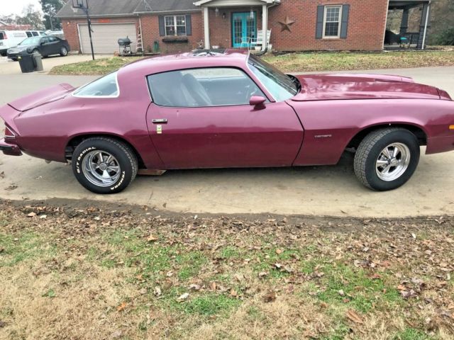 1976 Burgundy Chevrolet Camaro Coupe
