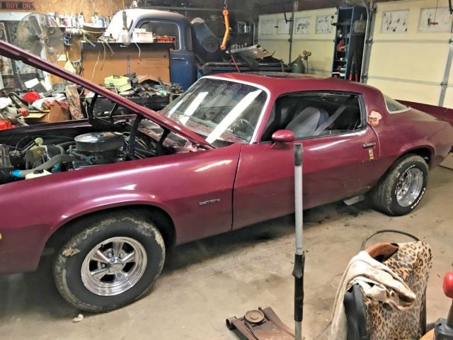 1976 Burgundy Chevrolet Camaro Coupe