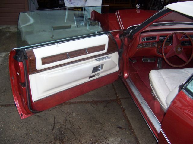 1976 Red Cadillac Eldorado Convertible
