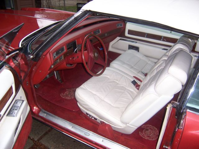 1976 Red Cadillac Eldorado Convertible