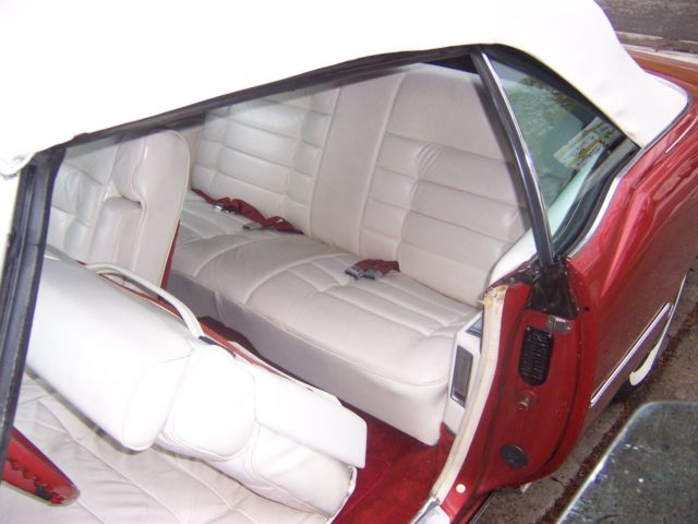 1976 Red Cadillac Eldorado Convertible