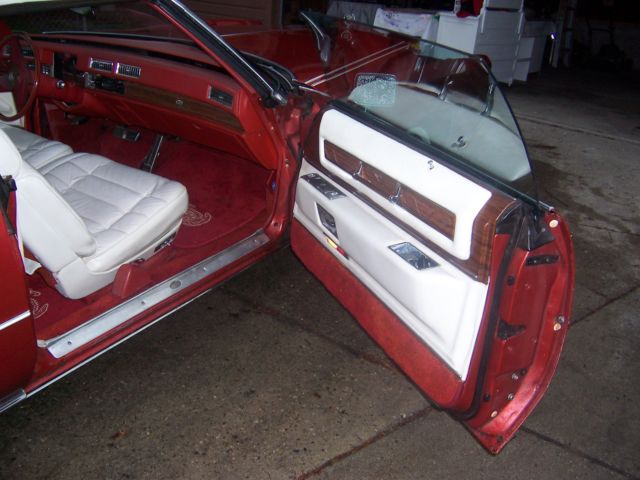 1976 Red Cadillac Eldorado Convertible