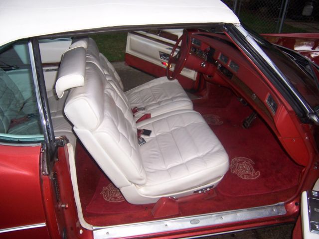 1976 Red Cadillac Eldorado Convertible