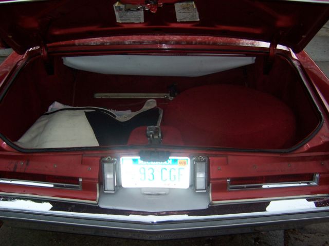 1976 Red Cadillac Eldorado Convertible