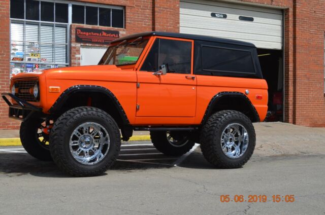 1976 Orange Ford Bronco SUV