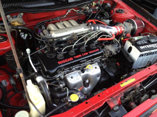 1994 Red/Black Nissan Sentra Custom
