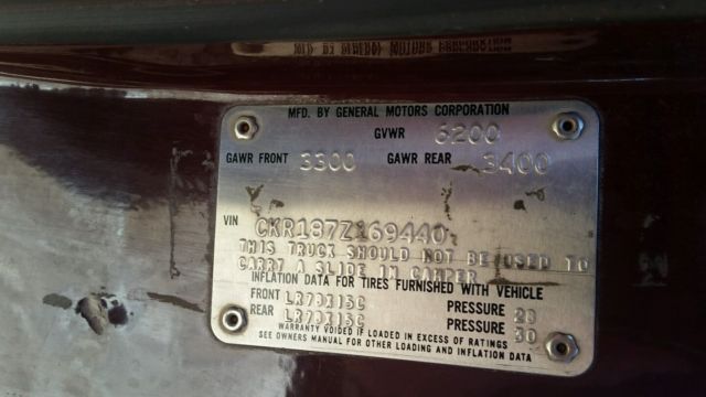 19770000 Crimson Chevrolet Blazer SUV