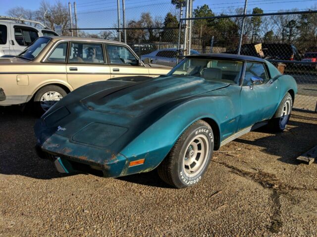 1977 Teal Chevrolet Corvette