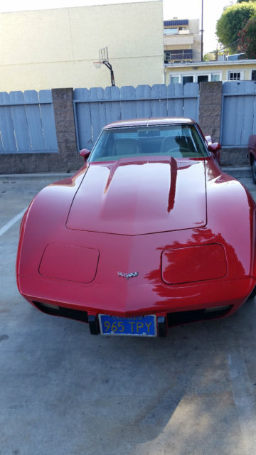1977 Red Chevrolet Corvette Coupe