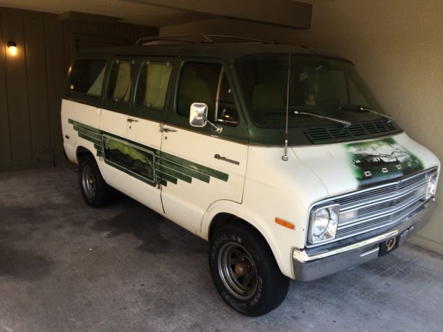 1977 Green and White Dodge Other Shorty Van