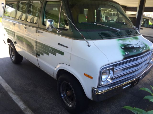 1977 Green and White Dodge Other Shorty Van