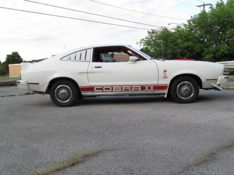 1977 White Ford Mustang Hatchback
