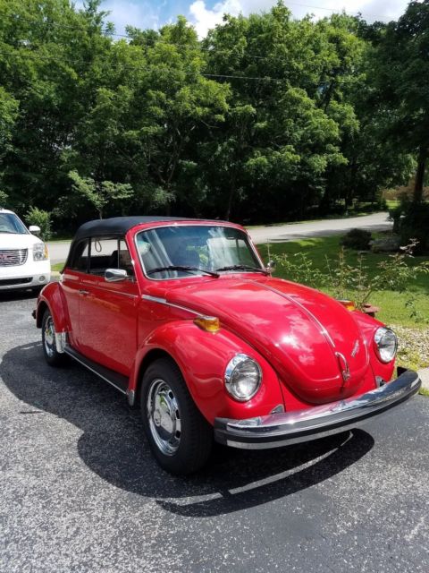 1977 Red Volkswagen Beetle - Classic Convertible