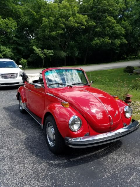 1977 Red Volkswagen Beetle - Classic Convertible
