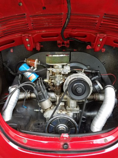 1977 Red Volkswagen Beetle - Classic Convertible