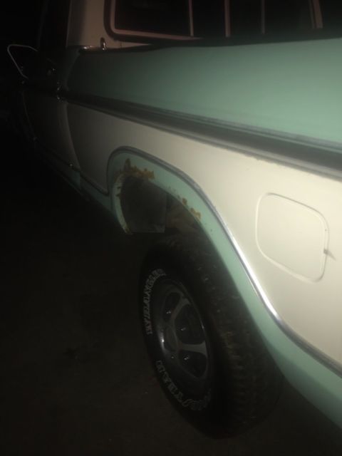 1978 Green / white Ford F-150 Pickup / short bed