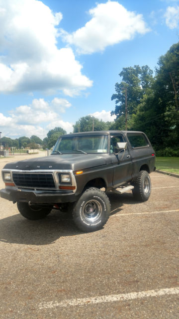 1978 Black Ford Bronco Convertible