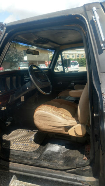 1978 Black Ford Bronco Convertible