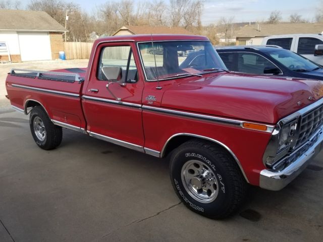 1978 Red Ford F-250 Standard Cab Pickup
