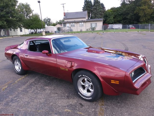 1978 Red Pontiac Firebird Coupe