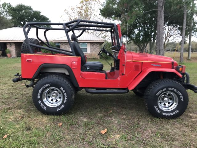 1978 Red Toyota Land Cruiser Convertible